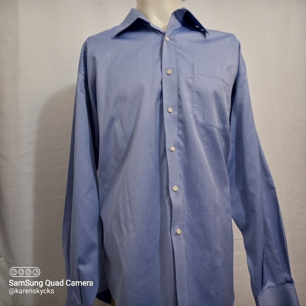 NORDSTROM Long Sleeve Dress Shirt Men's Size 17/35